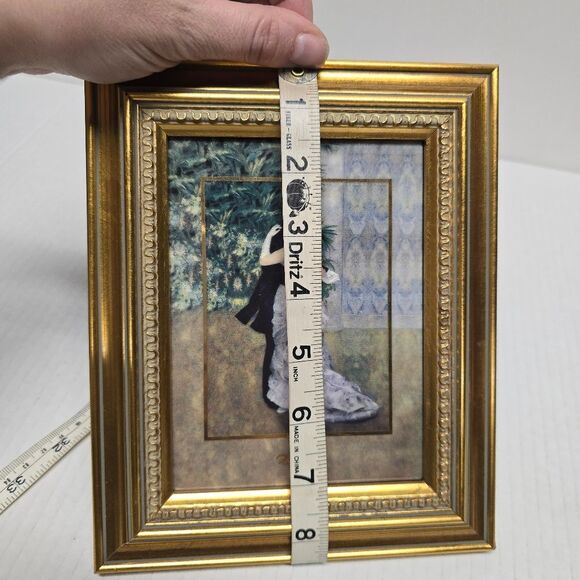 Goebel Artis Orbis Auguste Renoir "Danse En Ville" Porcelain Tile Framed Art - Picture 7 of 8